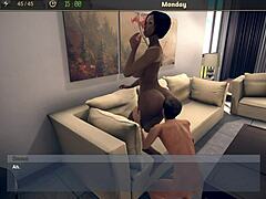 הרפתקה 3D של אמא מסקסית ממשיכה במשחק הטוויסט