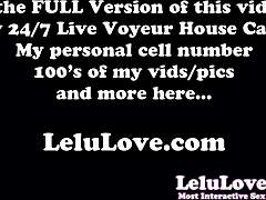 Lelu älskar förförisk uppkjolsvisning och intensiv solosession på en live cam-show