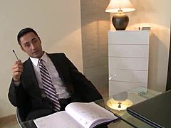 Curvy European MILF Emma Leigh gets seduced in the office for a wild encounter