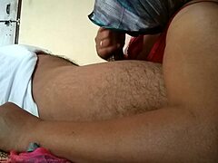 Indian wife gives a handjob
