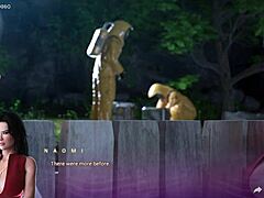 אישה בוגרת וחושנית עם חזה גדול מקבלת קרם פאי בחלק האחורי הצמוד שלה וחווה אורגזמה עזה - משחק הנטאי 3D מ-Apocalust 26