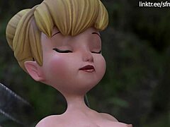 Monster cock meets mature Tinkerbell in 3D SFM video