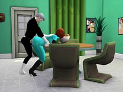 Danny Phantom's wild encounter with his animated mom in Sims 4