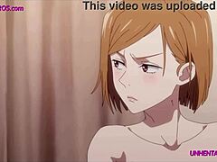 Rudowłosa MILF z dużymi cyckami dostaje wielkiego kutasa w tym hentai anime