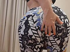 Mature MILF with Big Ass Dolls You in Athletic Dressing and Muscular Dancing