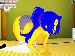 Marge Simpsons fisse bliver kneppet i en parodi video